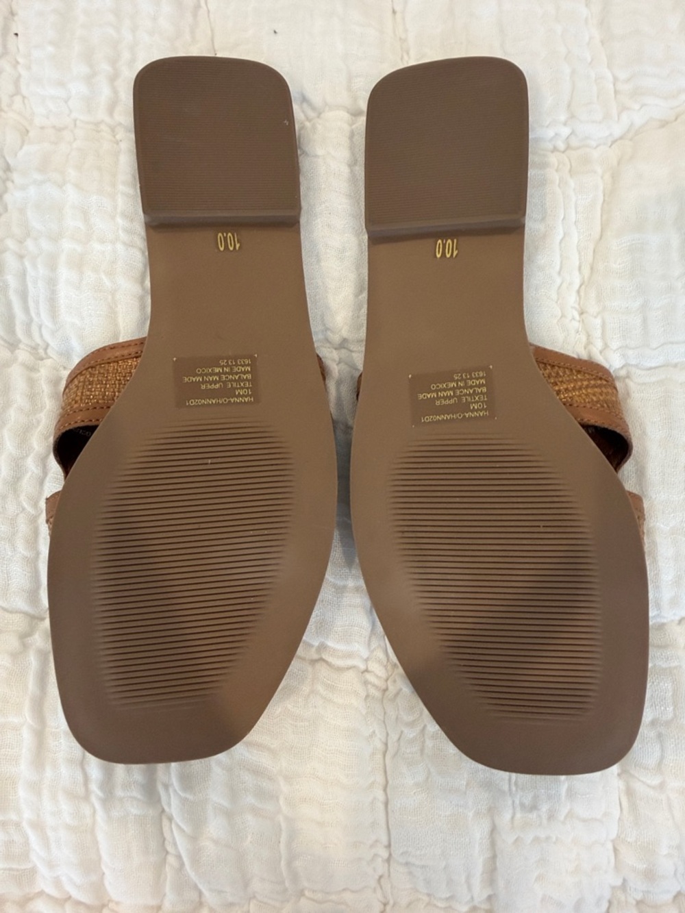 STEVEN New York Women's Tan Woven Slide Sandals - Picture 4 of 4